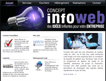 Tablet Screenshot of concept-infoweb.net